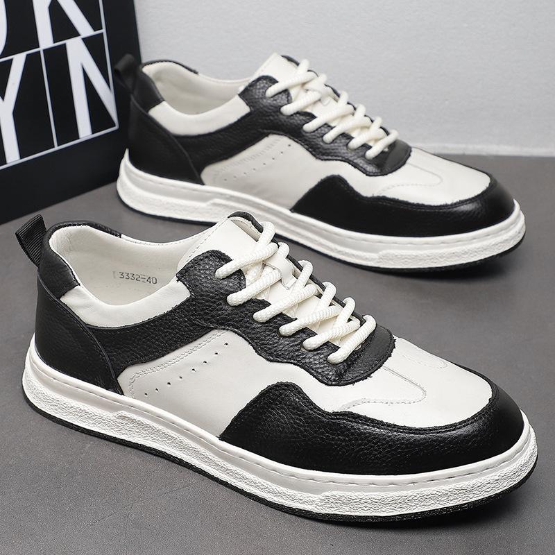 

Маленькие белые туфли мужские весна 2025 новые ретро кеды мужские повседневные спортивные трендовые цветные шнуровка мужские кожаные туфли 44 белый