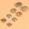 6Pcs/Set Easy To Use Leather Snap Fasteners Solid Snap Button  Garment Sewing Accessory