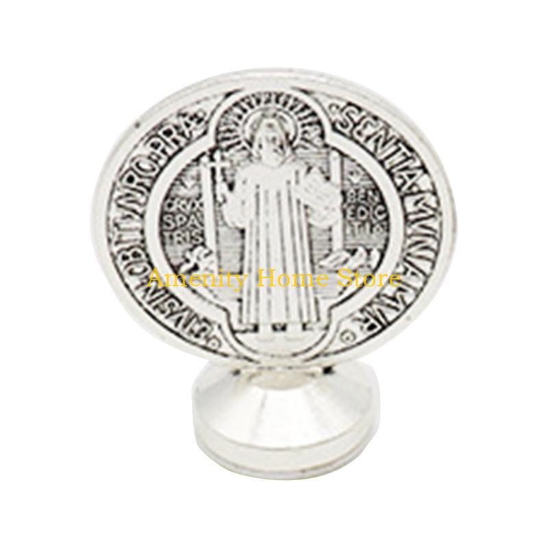 F26C Metal Christian for Cross Jesus Figurine Catholic Religious Holy Ornament