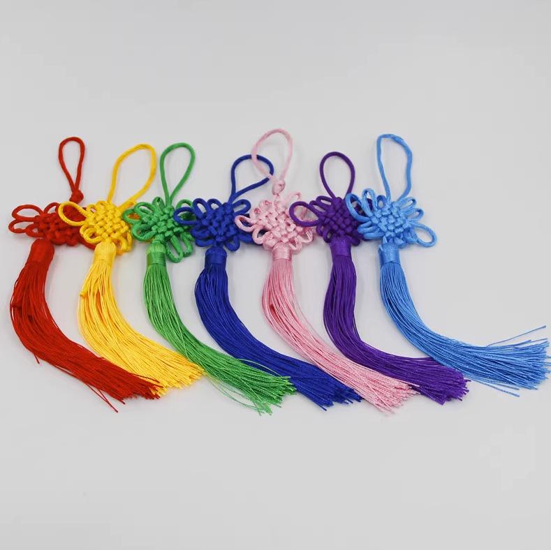 Beaded Hanfu Style Ice Silk Hanging Tassel with Fan Decoration and DIY Lantern Ornament