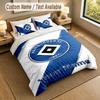 Bedding Set 1 Duvet Cover 2 Pillowcases Hamburger SV Print Soft Bed Linen Bedroom Decor