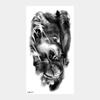Upper Arm Sleeve Crown Lion Tiger Wolf Head Waterproof Temporary Stickers Body Art Fake Tattoo For Women Men