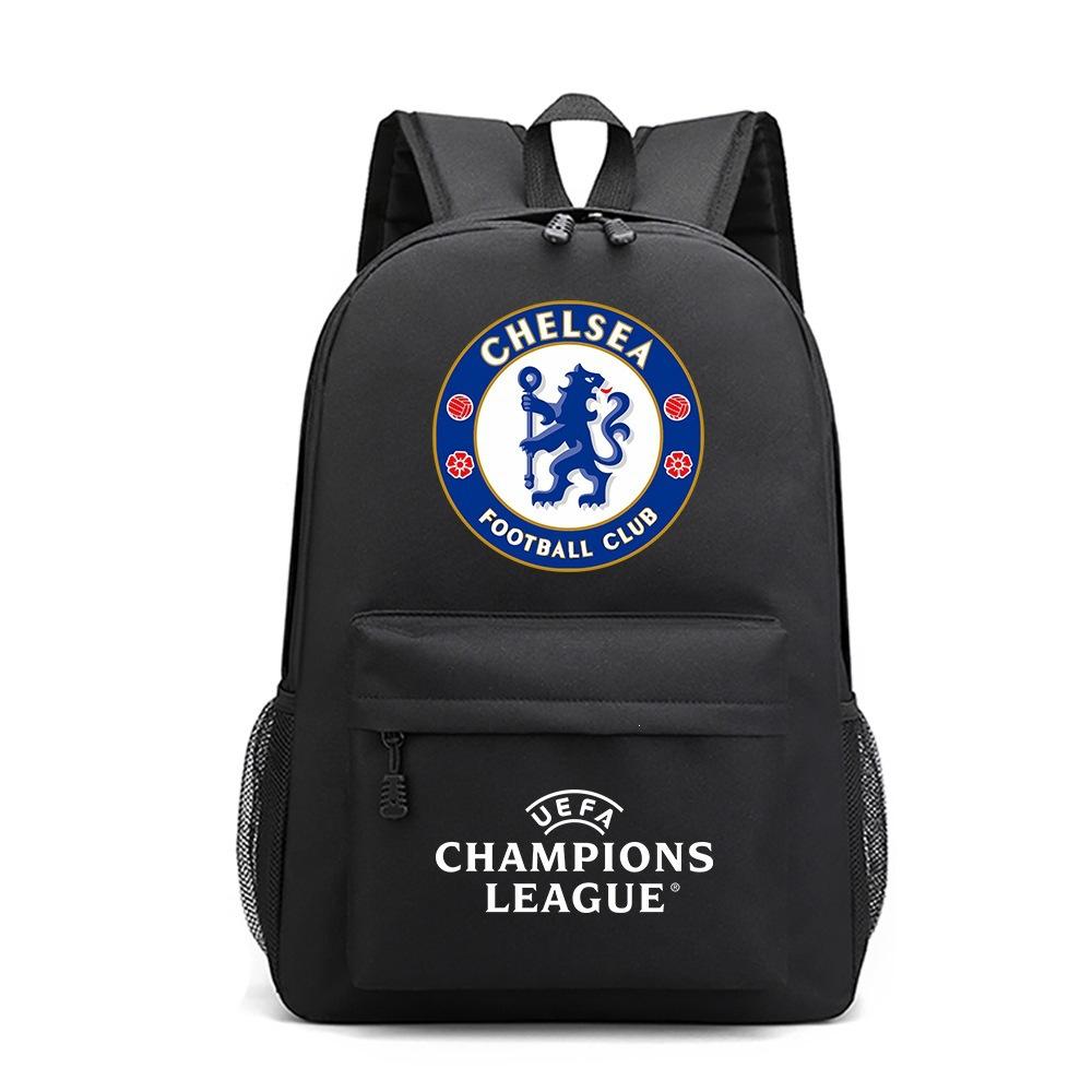 Champions League Tas Manchester United Manchester City Chelsea Tas Oxford Stof Rugzak Barcelona Print Student Rugzak