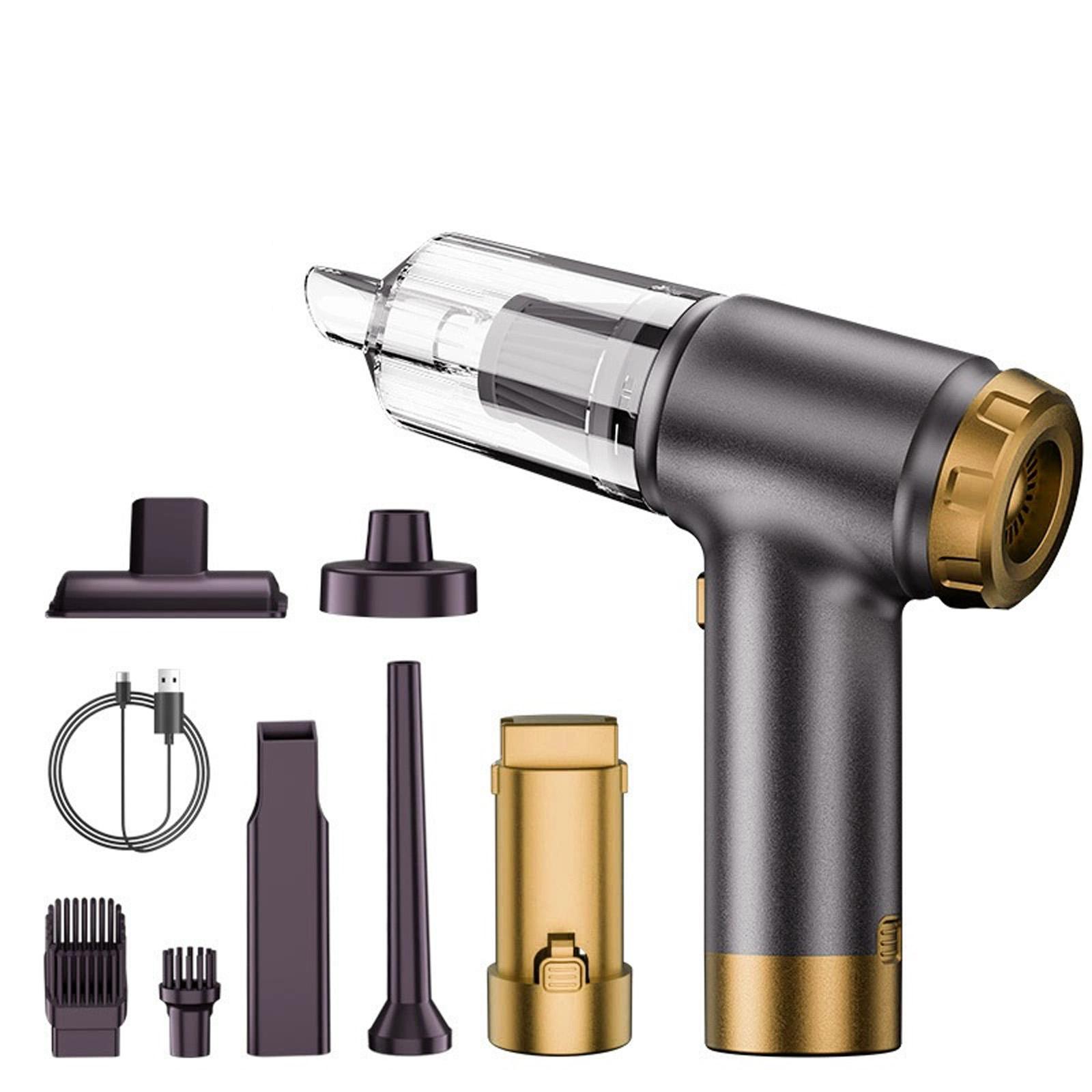 

EYYA Handheld Cordless Car Vacuum Cleaner, 4-in-1 Portable Car Vacuum Cleaner, 15000PA High Power & Duster with LED Light for Home One Size