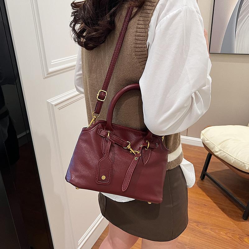 Vintage Large Capacity Multi-compartment Soft Ladies Handbag - Autumn Crossbody / Shoulder Commuter Handbag