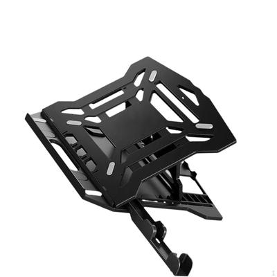 Laptopständer Schwarz mit drehbarer Basis Tragbar Ergonomisch Computer Notebook Halter Telefon