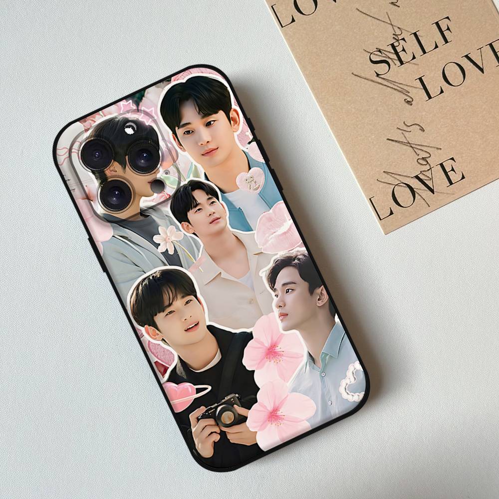 Actor K-Kim Soo H-Hyun Phone Case Phone Case For Iphone 17 16 15 11 13 14 Pro Max X Xr Xs Max 12mini Black Shell Cover Case
