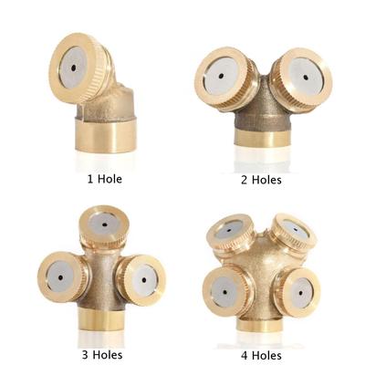 Gold Brass Spray Misting Nozzle for Effective Garden Sprinklers Irrigation