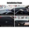 Dashboard Cover Dash Cover Mat Pad Carpet Custom Fit for Honda Civic Coupe Sedan/Hatchback 2016 2017 2018 2019 2020 2021 Accessories Anti-Skid Center