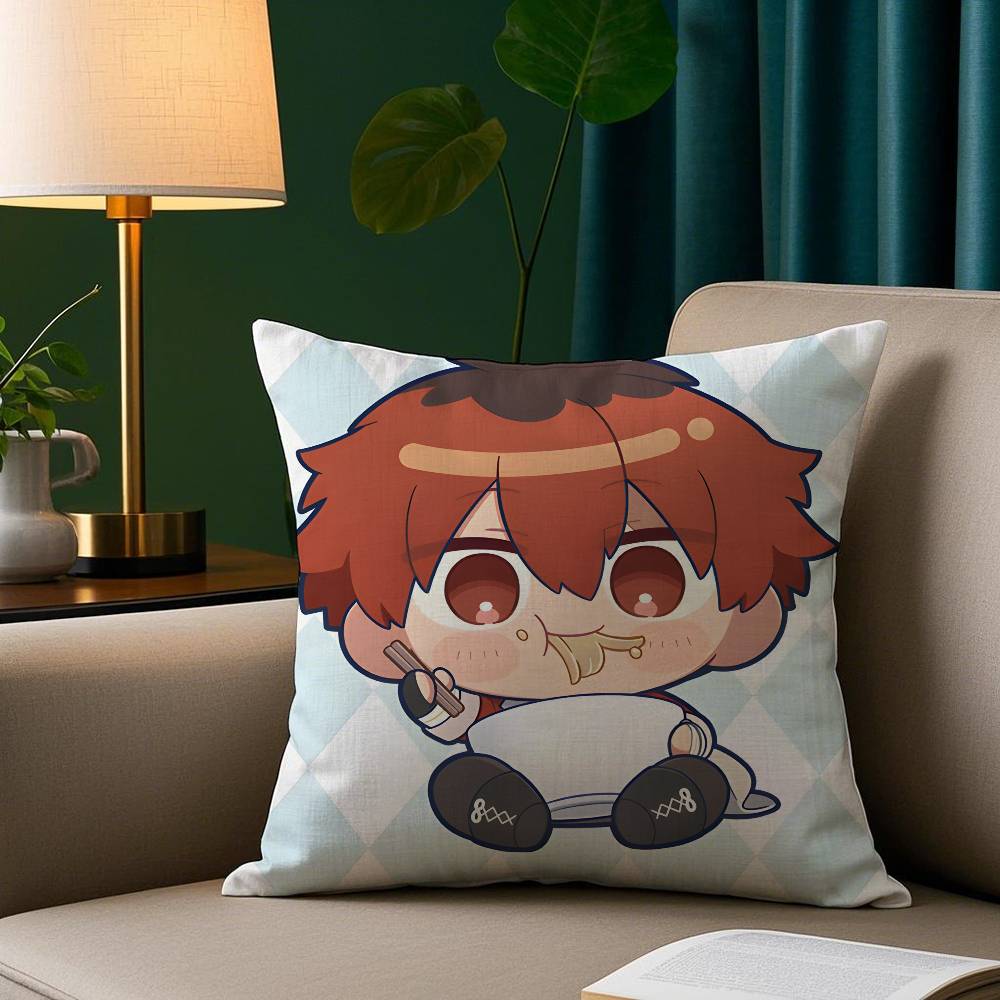 Cute Anime F-Frieren Pillow Case Plush Fabric Soft Pillowcase Double Sided Print Sofa Cushion Cover Throw
