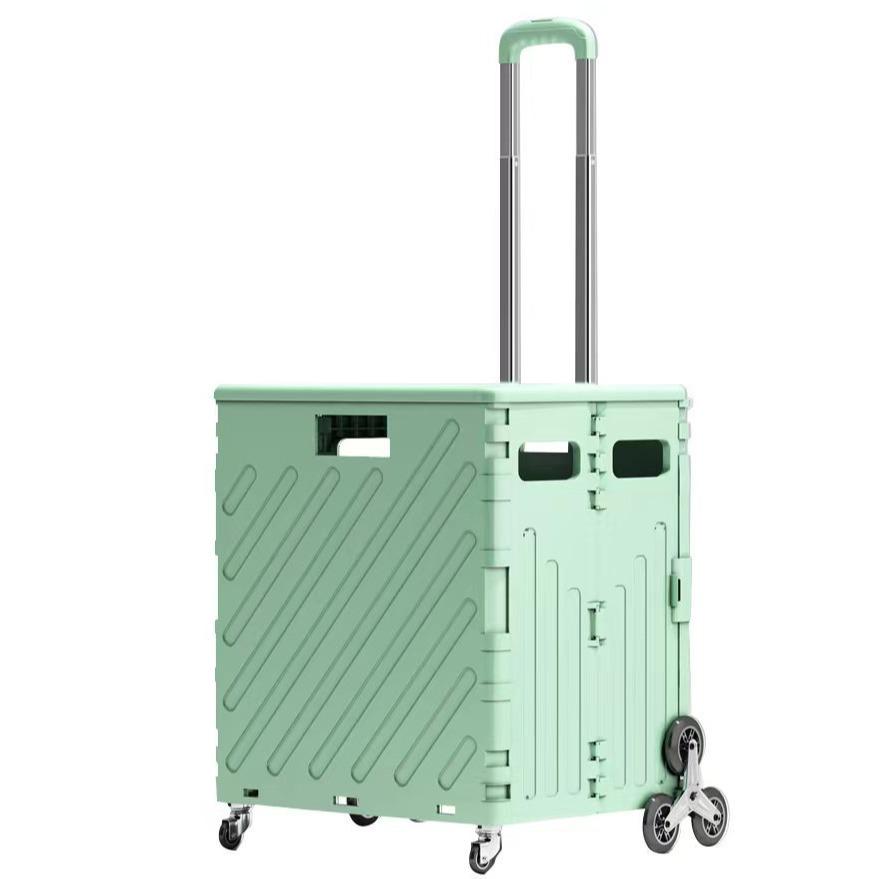 Kompaktní skládací nákupní vozík na schody a pro doručování