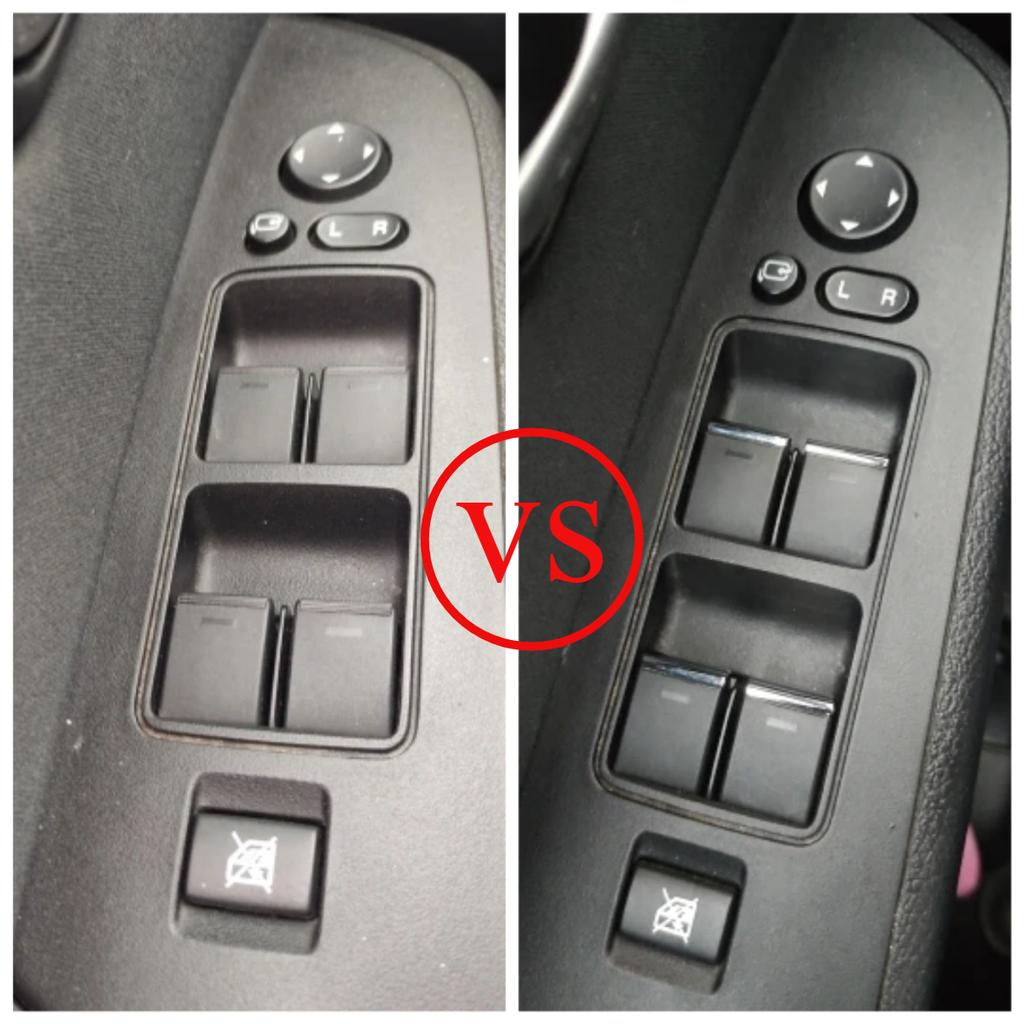 Dla Mazda 3 6 CX5 CX-5 ATENZA Axela Przyciski podnoszenia szyb Naklejka dekoracyjna z cekinami ABS Chromowane wykończenie Akcesoria do stylizacji samochodu