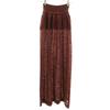 Made In Italy Knit Long Skirt S Brown Women Used