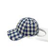 New Baseball Cap Hemming Plaid Summer Millinery Hat Sunshade Sunscreen Breathable Large Head Circumference Adjustable