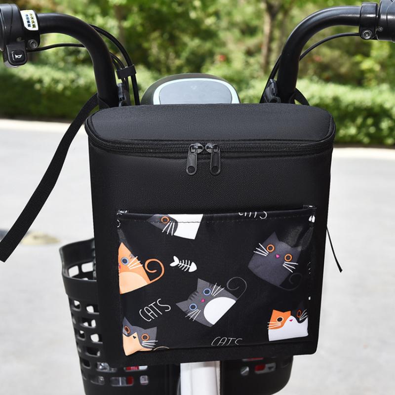 Electric Bicycle Bag Storage Bag, Motorcycle Front Zipper Storage, Multifunctional Large Capacity, Motorcycle Accessories