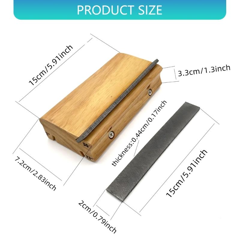 Professional 3/23/35 Degree Guitar Fret File Wood Texture for Wood Fingerboards Guitar Bass Ukulele Maintenance