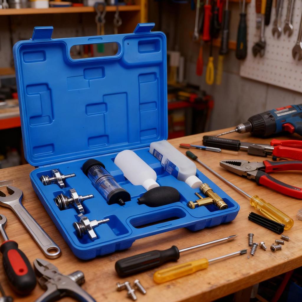 8PCS Combustion Leak Tester Kit CO2 Leak Detector Cylinder Head Gasket Testing Tools Gasket Block Tool Automotive Leak Tester
