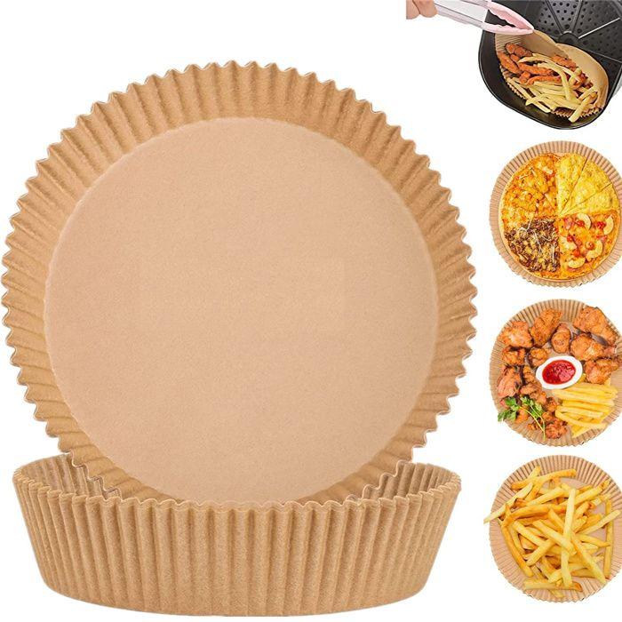 INF Papier jetable pour friteuse à air 50 pièces Marron