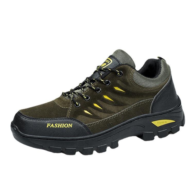 Outdoor Breathable Sports Shoes Casual High-top Hiking Shoes Couple Shoes Rubber Sole Wear-resistant Men's Shoes
