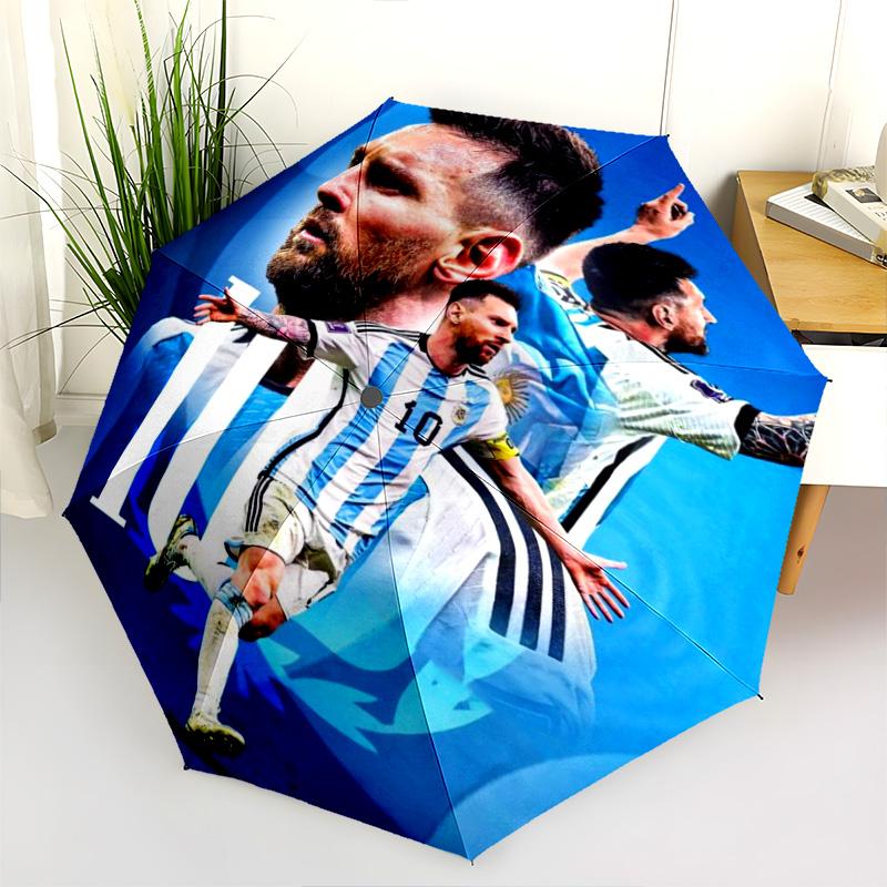Lionel Messi: Legend Field Folding umbrella Portable Suitable for all seasons Sun umbrella Gift outdoor