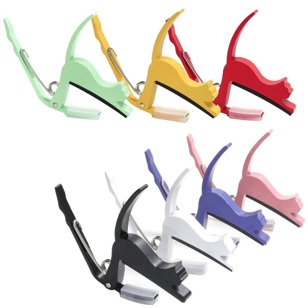 Kikutani Guitar Capo Cat Capo Get a Helping Hand from a Cat For Electric and Acoustic GRE Guitars, 6-string GC-NEKO