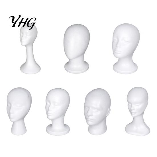 Mannequin Head for Hats Foam Head, Male Female Hat Display Stand, Lightweight Model Wig Storage Hair Styling Tool