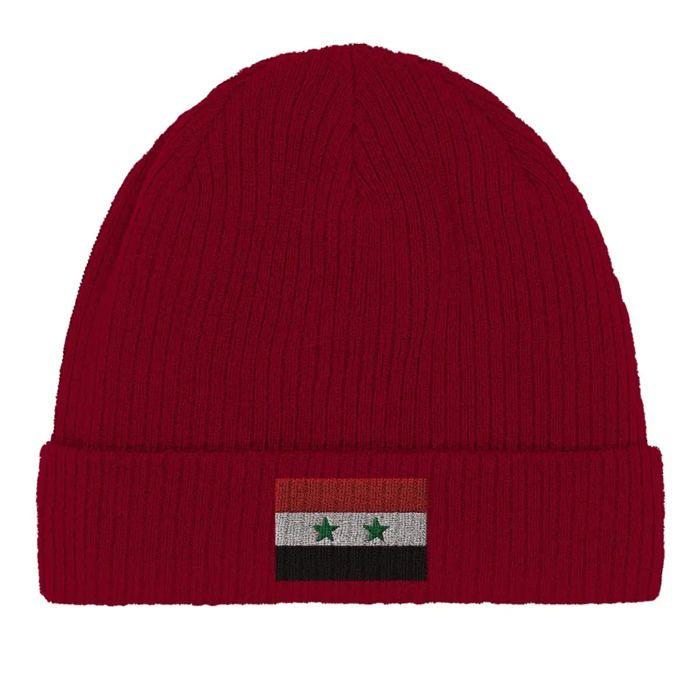 Bonnet - Drapeau Syrie - Rouge - 100% algodão - Taille fixe - Design épuré
