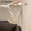 La Chapelle Women's Slim Fit Long Sleeve Polo T-Shirt