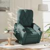 Electric Recliner Chair with Rising Function Dark Green Fabric
