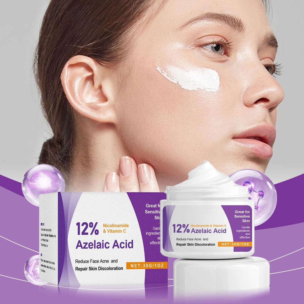 Azelaic Acne Care Cream Gently Moisturizes And Improves Facial Acne Brightening And Moisturizing Cream
