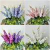 5 Stems Hyacinth Artificial Flowers Multicolor Fake Delphinium Flowers  Party Supplies
