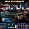 DIY Matrix Pixel Panel Led Display Truck Eye Car Animation Bluetooth App Control Decorative Screen For Car Store Hotel Bar