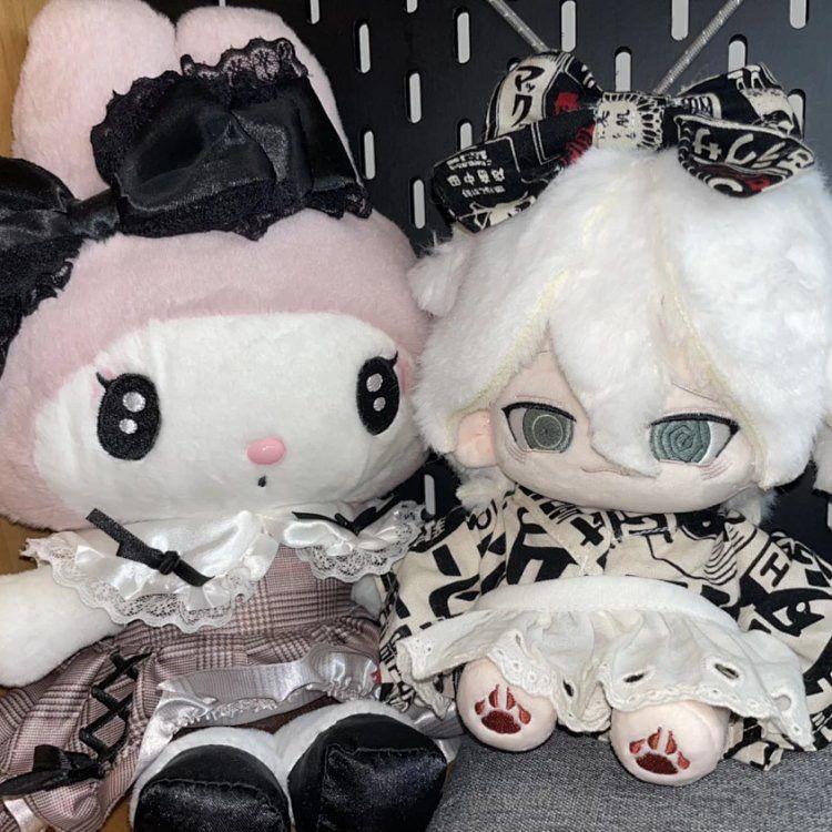Stuffed 20Cm Anime Danganronpa Komaeda Nagito Cosplay Plush With Skeleton Doll Toys For Fan Collection Plush Birthday Gift