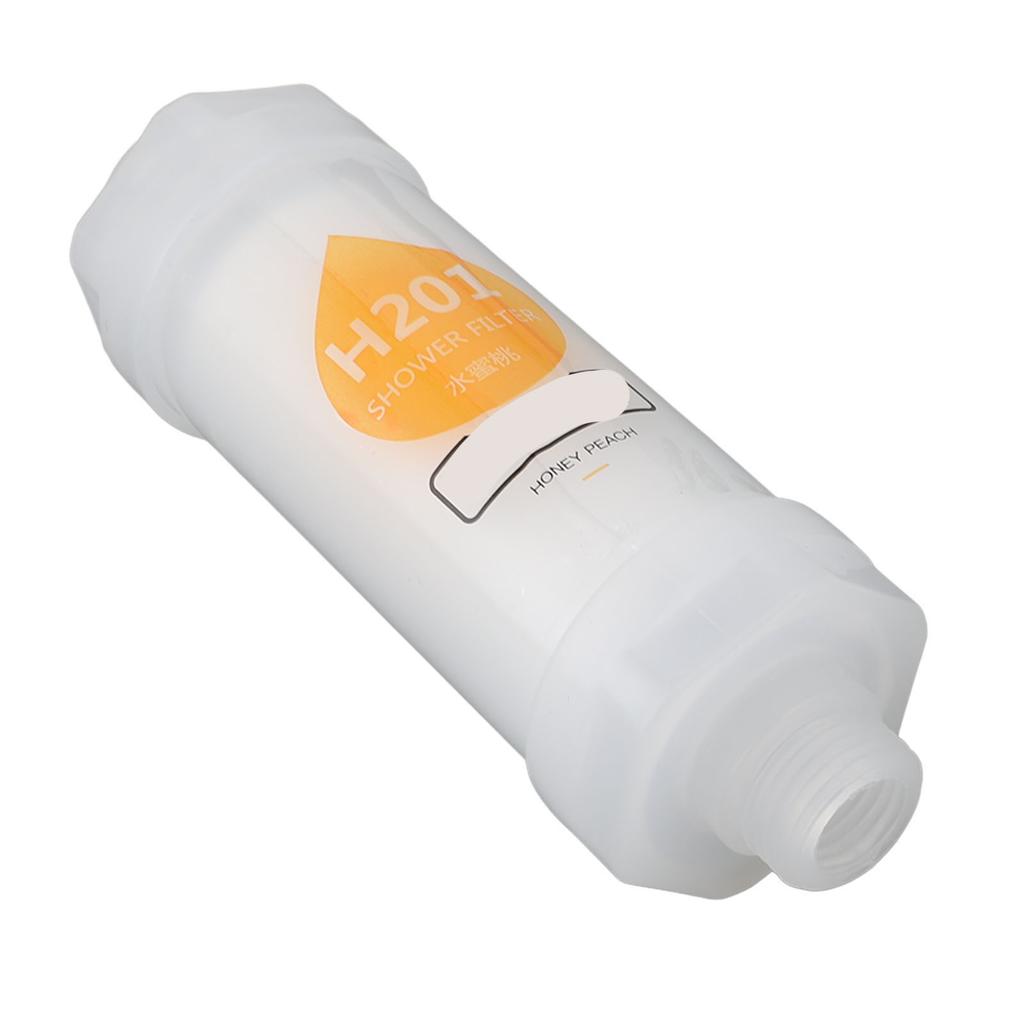 Shower Head Aromatherapy Filter Hard Water Softener Water Purifying Shower Head Filter for Skin and Hair Care Peach