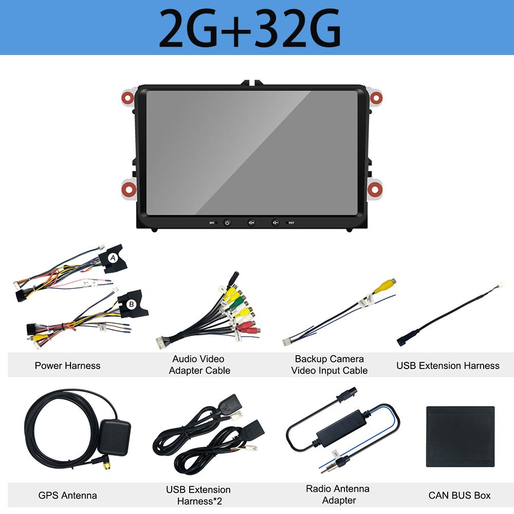 

9inch Android11 Car Stereo For VW Passat Golf MK5 MK6 Jetta T5 POLO Multimedia Player GPS Navigation WIFI Car Audio