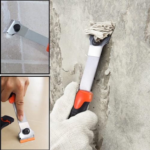 KILIGEN Razor Blade Scraper, 2 Razor Scraper Tools for Removing Grease, Appliances, and Glass from Labels, Registration Stickers, Tint, and Windshield