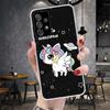 Pink Unicorn Rainbow Phone Case For Samsung Galaxy A12 A22 A32 A52 A72 A02S A51 A50S A71 A70 A31 A20S Note 20 Ultra S10 A10S Gal
