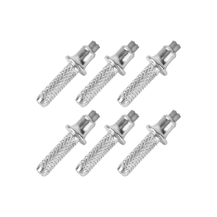 6Pcs Trekking Poles Tip Replacement Walking Cane Tip Metal Stick Feet Walking Poles Nonslip Spikes Easy to Use