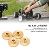 RC Car Combiner Brass 18mm Dia 6mm Thick Wear Resistance Rustproof Combiner for FMS FCX24 1/24 Crawler Gold