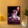 Anime Figure Hunter×Hunter Light Painting Photo Frame Killua Chrollo Action Figure Night Light Collection Toys Kid Birthday Gift