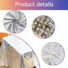 Christmas Silver Tablecloth Christmas Decoration for Home 2024 Pendant Xmas Tablecloth Ornament Navidad Natal New Year Gift 2025