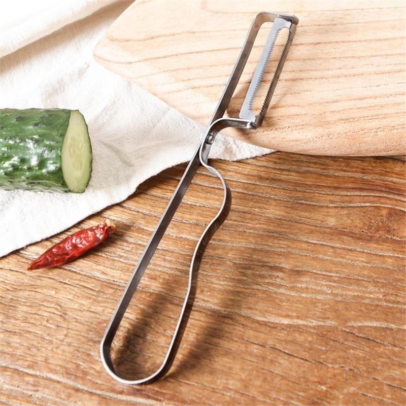 Multifunctional Stainless Steel Kitchen Tooth Type Planer Fruits and Fruit Peeler 16.5*2.5cm