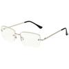 Pentagram frameless sunglasses European and American square trimmed fashion men's and women's metal sunscreen