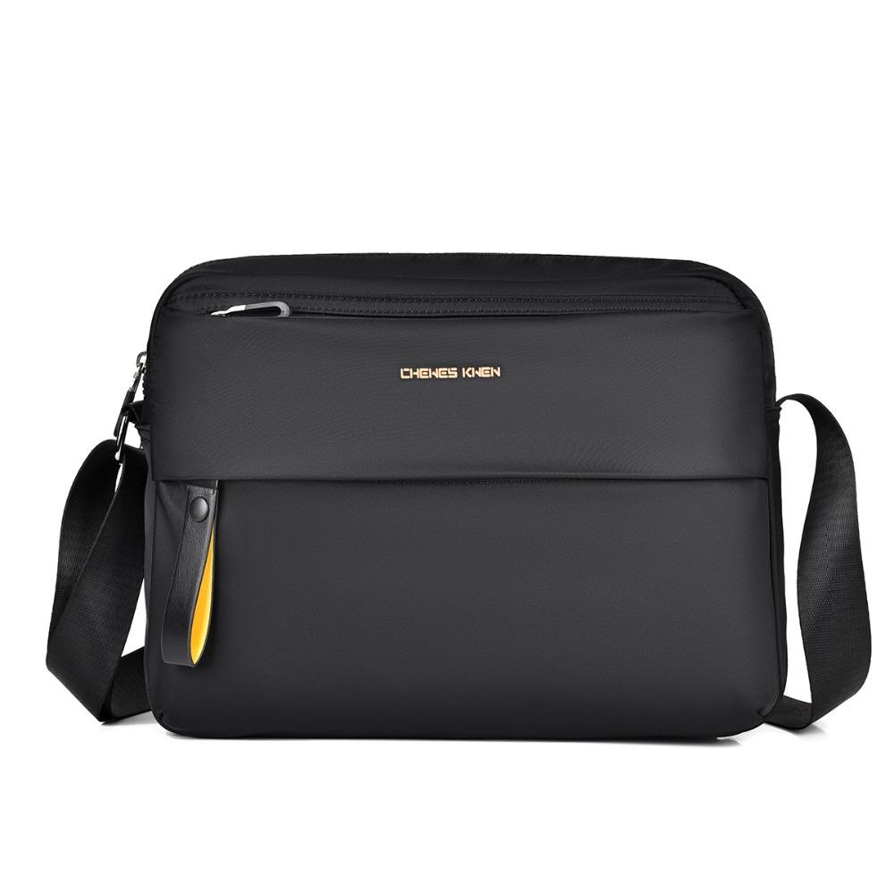 Oxford Men Crossbody Backpack Zipper Pockets Sling Bag Lightweight Messenger Bag  Casual