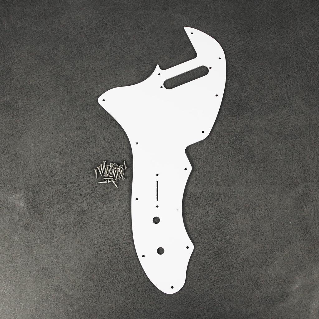 FLEOR 4-Ply Tele RI Style Guitar Pickguard, 12 Threaded Holes for Tele Thinline Guitars, Red Tortoise