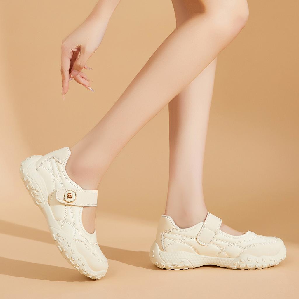 Women's Shoes with Magic Tape, Shallow Opening, Breathable, Casual, Lightweight, Soft Sole, Anti-slip, Sneakers