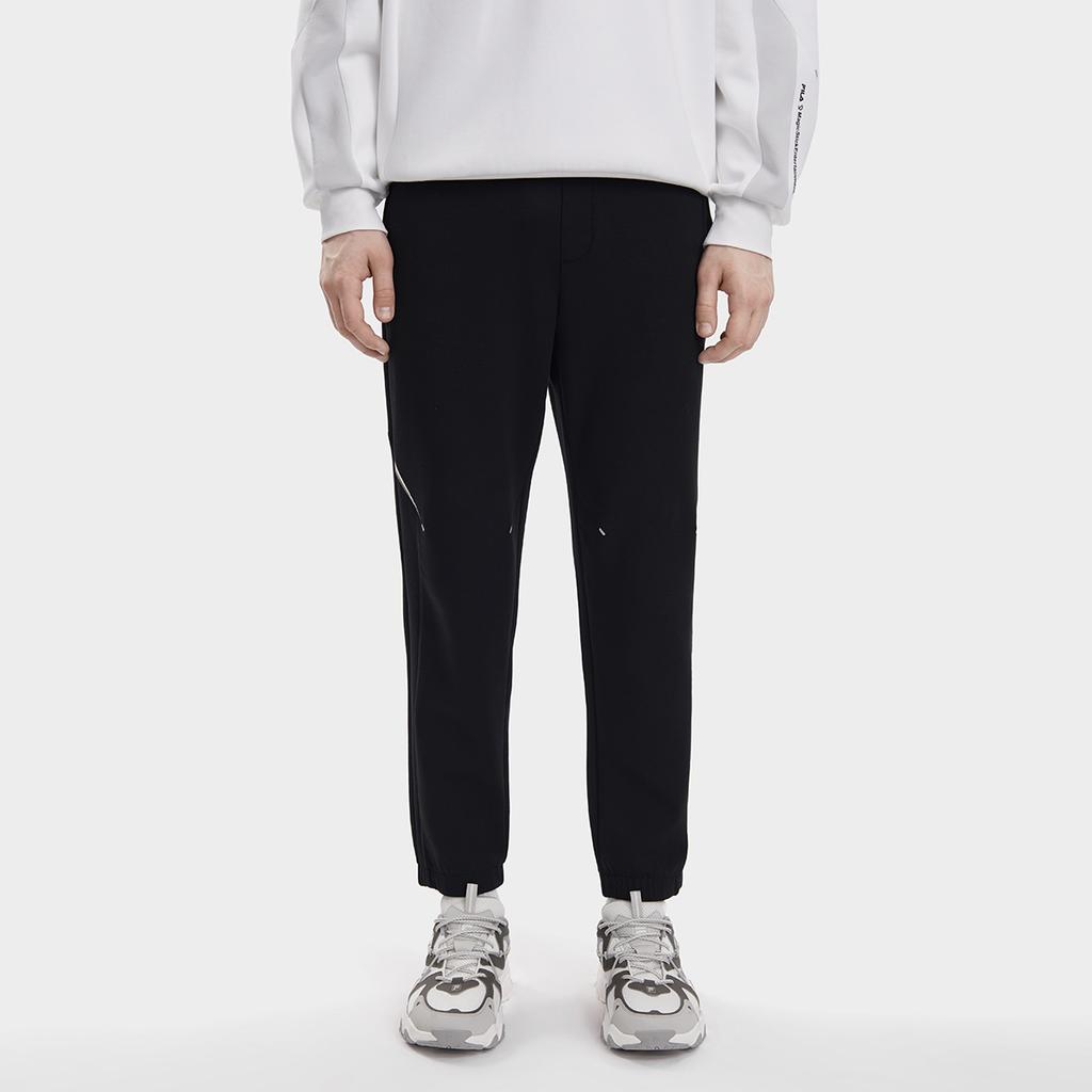 FILA Simple Casual Loose Knit Sports Pants Men Pants Deep-Black F11M339603F-BK