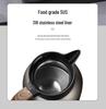 316 Stainless Steel Portable Insulated Teapot with Titanium Plating and Tea-Water Separation, Large Capacity for Stewing