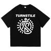 Drehkreuz Doppelter Regenbogen T-Shirt 2025 Album Nie Zufrieden Herren Reines Baumwoll-T-Shirt Harajuku Hochwertig Retro Lässiges T-Shirt