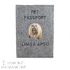 Lhasa Apso - Dog passport case, document case, gift for the traveller from the Art-Dog brand